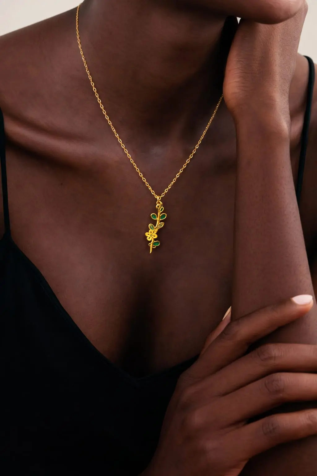 Collier Espoir vert Amaé